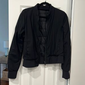 Lululemon Black reversible bomber jacket